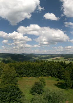 Panorama Hochsauerland from Wilzenberg