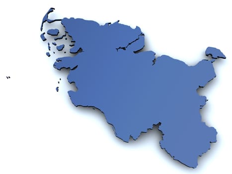 Map of Schleswig Holstein