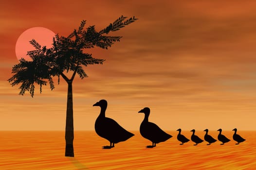 Paper Cut Goose March