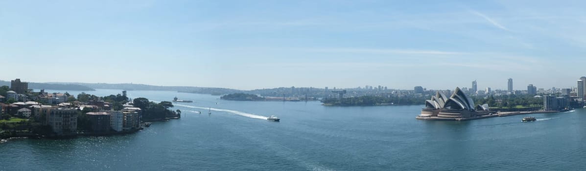 Australia, Sydney Harbor Bridge, Opera House, Panoramic