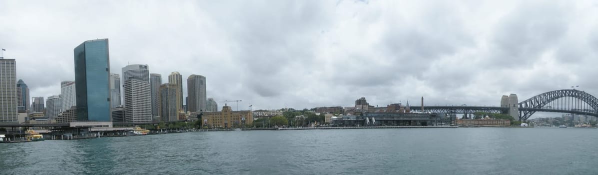 Australia, Sydney Harbor Bridge, Panoramic