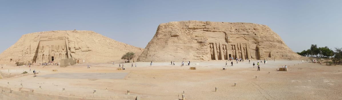 Egypt, Abu Simbel temple, panoramic