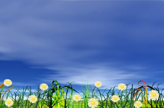 green grass
