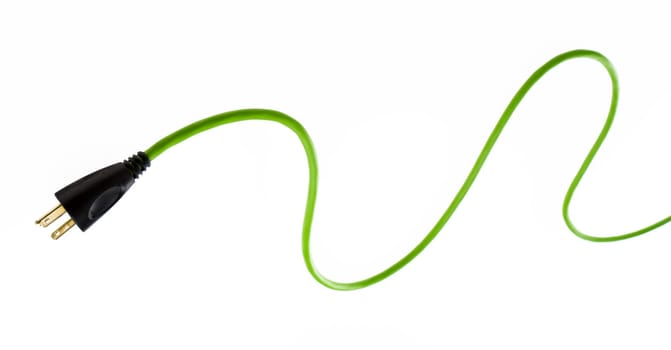 Bright Green Power Cable