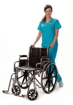 Nurse With Wheelchair