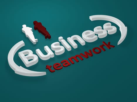 Business - Teamwork - Lettering