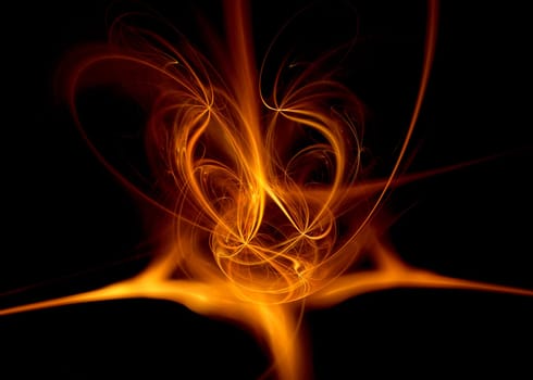 Abstract background using fiery colours
