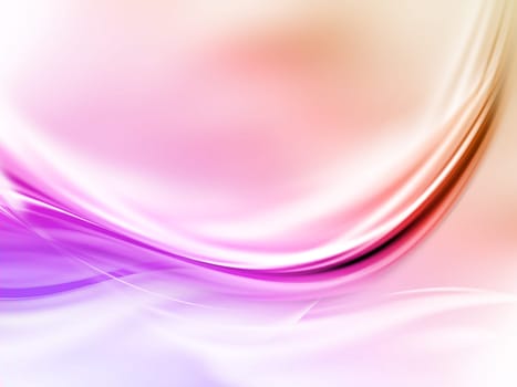 Abstract rainbow coloured waves