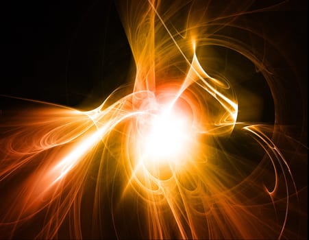 Abstract background with fiery effect