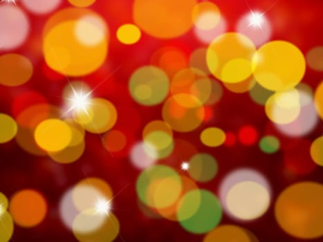 Background of blurred lights