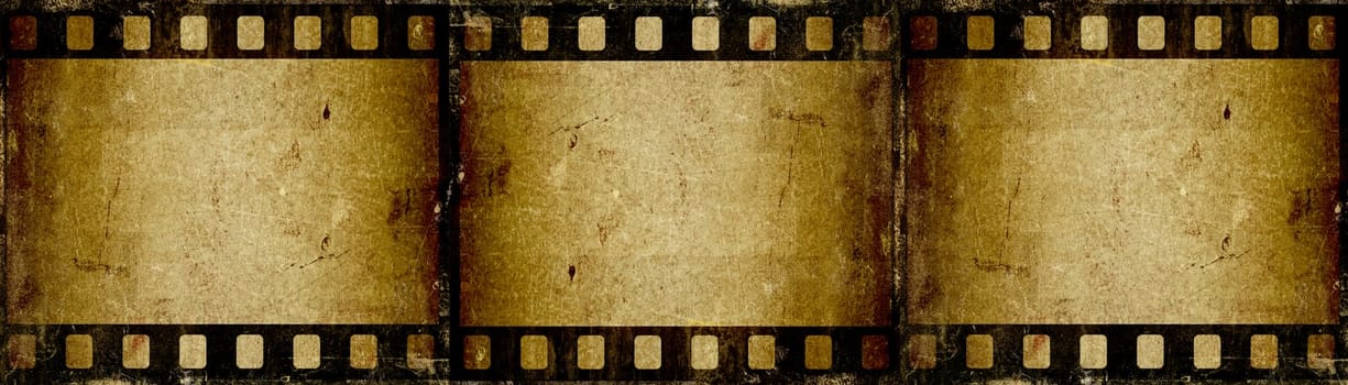 Grunge style film strip background