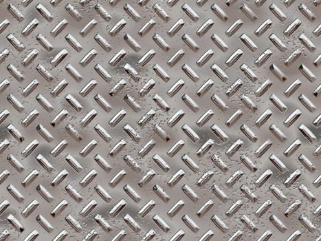 Seamless tiled chrome rivets background with dents