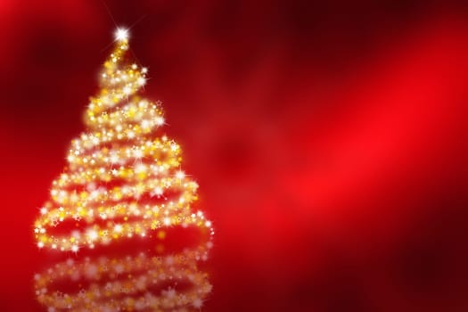 Sparkly Christmas tree background