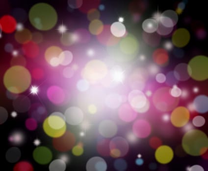 Abstract background of Christmas lights