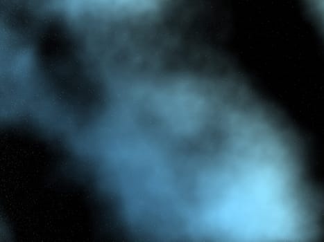 Starry night sky with nebula