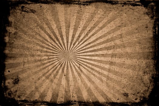 Old grunge texture with starburst