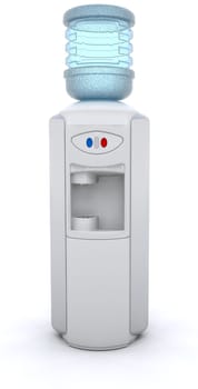 3D render of an office water cooler