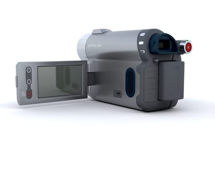 3D Render of a digital video camera