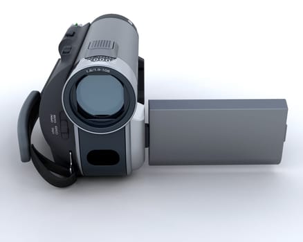 3D Render of a digital video camera