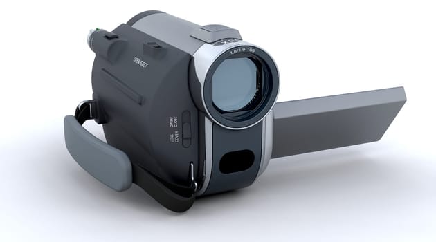 3D Render of a digital video camera