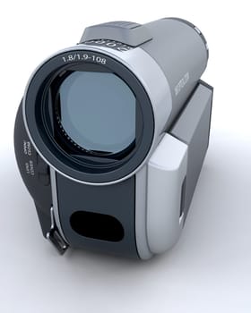 3D Render of a digital video camera