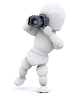 3D Render of MAn using Camera