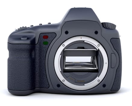 3D digital camera without the lens isolated