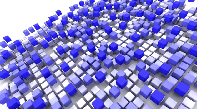 3d render of abstract box background