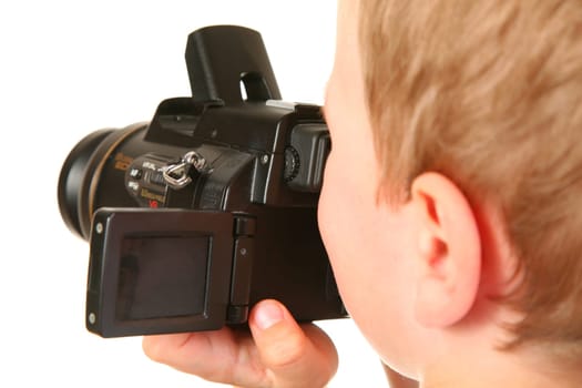boy with camera