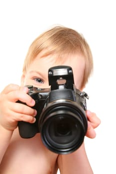 baby with camera
