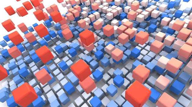 3d render of abstract box background