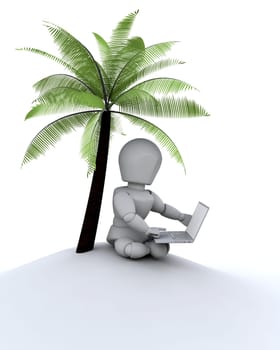 3d render depicting remote networking