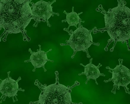 3d render of bacteria
