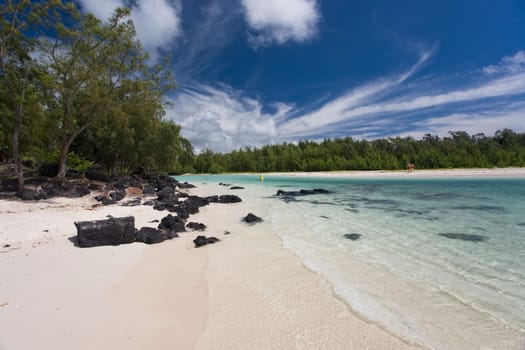 Dream island in the ocean
