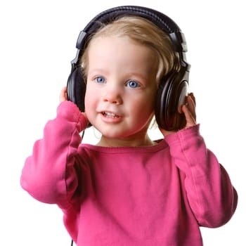 Child with headphones