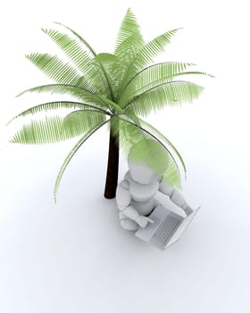 3d render depicting remote networking
