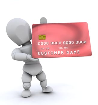Someone holding a generic credit card