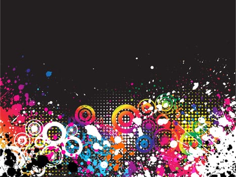 Colourful grunge abstract background