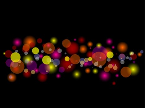 Abstract background with blurred lights effect