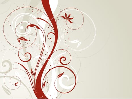 Abstract floral design