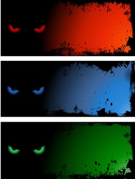 Evil eye grunge style backgrounds