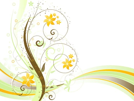 Decorative abstract floral background