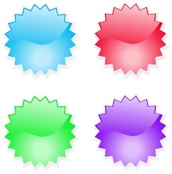 Glossy stars with shadows