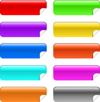 Glossy stickies in different colours
