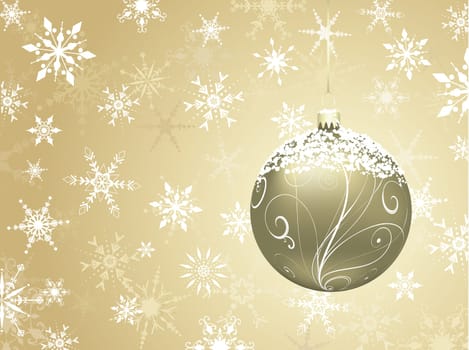 Golden Christmas background