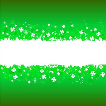 Grunge style shamrock background
