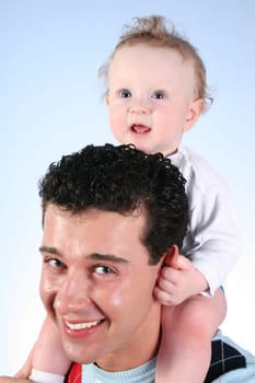 baby on fathers shoulders 2