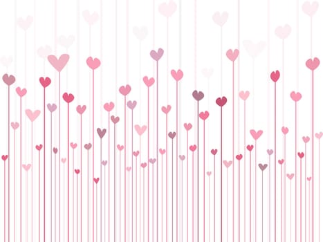 Abstract hearts background