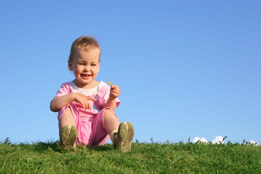 baby on grass