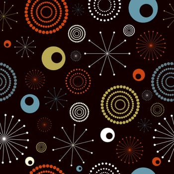 Seamless tile retro background